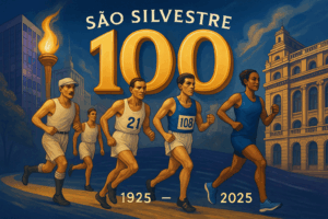Corredores da São Silvestre 2025 centenário na Avenida Paulista